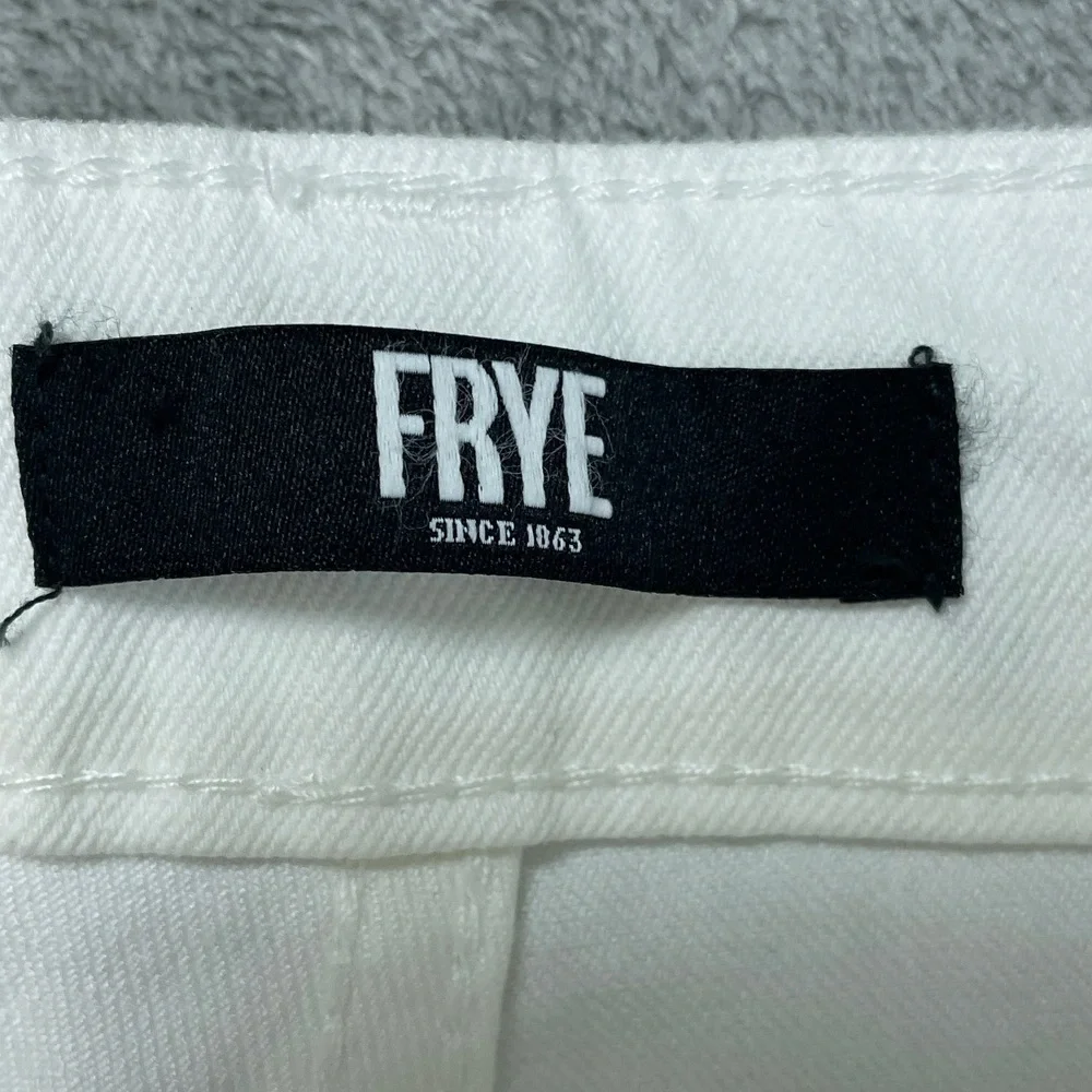 Frye Women's Size 4/27 High-Rise Ivory Cotton Blend Jeans H0091 - Picture 7 of 10
